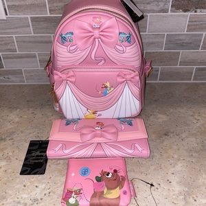 Disney Loungefly Cinderella Mini Backpack Bundle